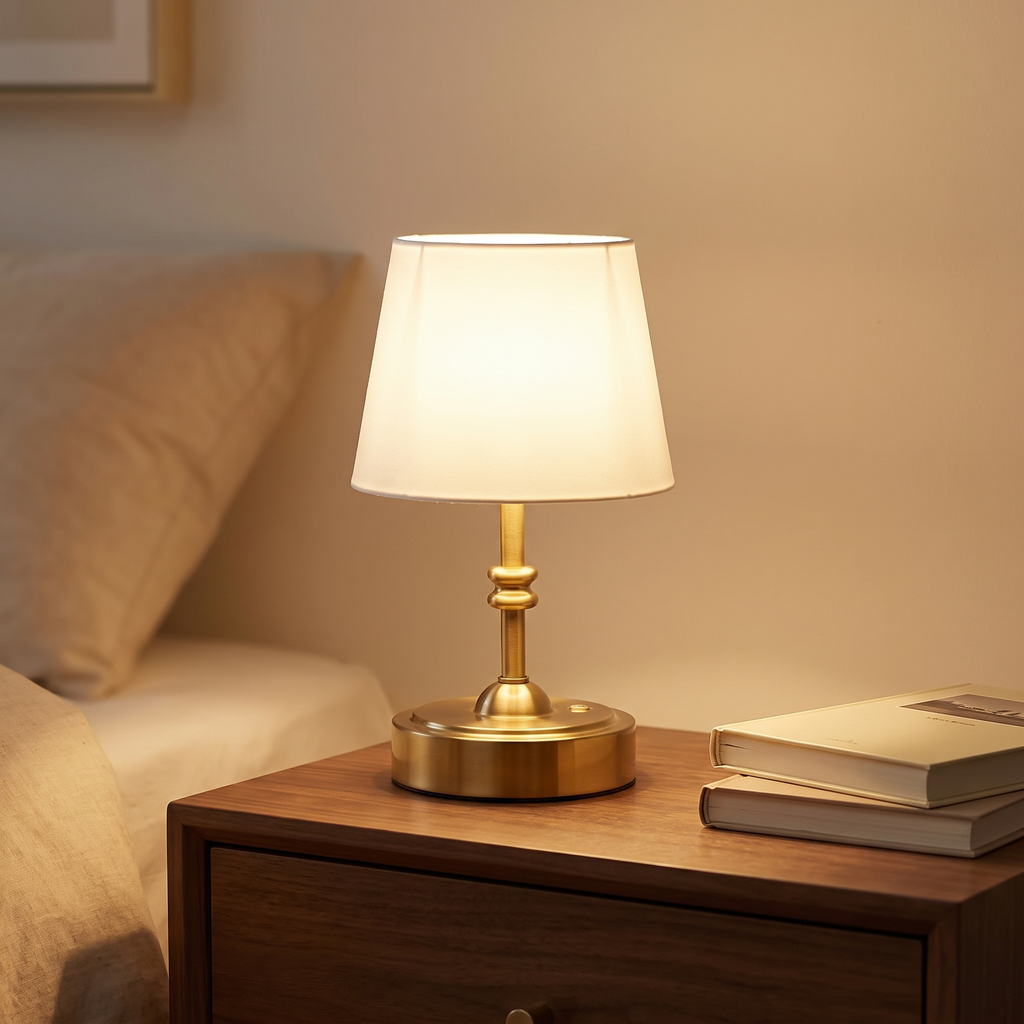 Cordless Fabric Shade Lamp